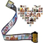 uniqicon Personalised Film Roll Photo Keychain, Unique Personalized Memory Camera Picture, F2 Customised Gifts For Birthday Dad Friend Boyfriend Mom Men Lover Kid Anniversary Day Gift