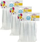 Party Shot Glass Set of 90 Reusable Clear Plastic Cups BPA Free Mini Cup 40ml