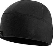 Temple Tape Tactical Fleece Watch Cap Beanie Black - One Size (Fits Most Heads)