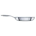 Circulon SteelShield Stainless Steel Frying Pan 28cm - Induction Frying Pan with Hybrid Non Stick, Metal Utensil Safe, Oven & Dishwasher Safe Cookware