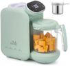 Baby Food Maker, 5 in 1 Baby Food Processor with Steaming Basket, Auto Cooking & Grinding, Touch Screen Control, Baby Steamer and Blender, Baby Food Puree Maker Warmer Mills Machine (Green)