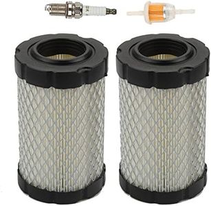 Harbot (Pack of 2) D130 D140 D110 D105 Air Filter for John Deere MIU14395 E130 E100 E120 Z225 D100 Z235 Z255 L105 X124 L107 YTH22V46 YTH24V48 YTA22V46 Lawn Mower Tractor with Fuel Filter