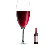 Worlds Largest Giant Wine Glass - Huge 32 Inches, 3.7 Gallons, Mega Pint, Huge Stemware, Clear Decorative Hand Blown Glassware, Large Novelty Stemware/Champagne Magnum Chiller, Oversized XL Goblet