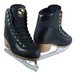 Jackson Softec Nova Black Womens/Girls Ice Figure Skates - Womens Size 8