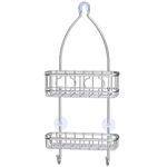 SimpleHouseware Shower Caddy Hanging Over Shower Head Organizer, Stanless Steel