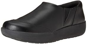 Amazon Essentials Women's Comfortable Slip-Resistant Service Shoe, Black, 7.5 UK