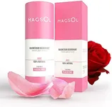 MAGSOL Magnesium Deodorant for Women and Men - 100% Natural Deodorant - Clean Label Only 4 Ingredients - Perfect for Ultra Sensitive Skin - Large 3.2 oz Lasts over 4 Months (Rose).