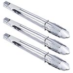 HINMAY Stainless Steel Serving Tongs Grilling Tongs Kitchen Pliers for Cooking Camping Barbecue (12-Inch 3 Pieces)