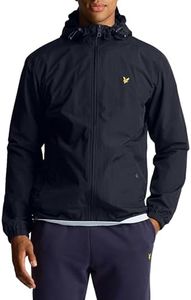 Lyle & Scott Men's Men's Zip Through Hooded Jacket, Dark Navy, Medium