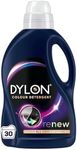 Dylon Black & Dark Detergent (30 Wash Loads), Liquid Laundry Detergent for all Black & Dark Clothes, renewing in every wash with optimal results in 10 washes