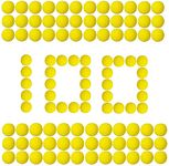 Rival Balls 100 Rounds for Nerf Rival, Refill Balls for Roundhouse Pathfinder Finisher Prometheus Etc- Yellow