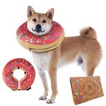 Inflatable Dog Collar | Great Alternative to a Dog Cone or a Dog Cone Collar | Our Super Comfy Dog Doughnuts Make Excellent Recovery Collars For Dogs | Suitable for Medium Dogs (Pink)