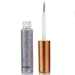 Coloured Glitter Eyeliner Liquid，Silver Glitter Liquid Eye Liner, Waterproof Eyeliner Long-Lasting Glitter Liners, Silver Gold Pink Green Colourful Eyeliner for Eye Makeup, Silver