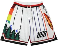 TPAZGHE Mens Graphic Sport Athletic Shorts Light Weight Mesh Workout Training Drawstring Basketball Shorts