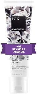 IGK - EXPENSIVE - Clear Hair Gloss Treatment – Shine-Boosting Top Coat for Glass Hair – Hair Treatment for Smooth, Polished Finish – Clear Gloss for Hair Sheen and Silkiness - Cruelty Free 4.2oz