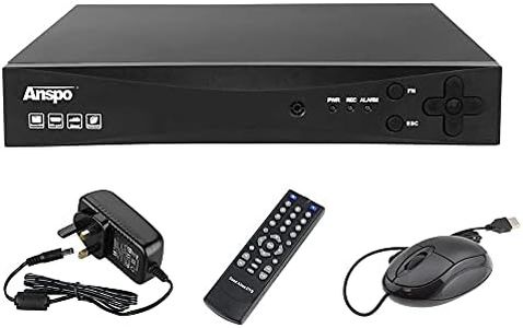 Anspo 4 Channel CCTV DVR Recorder 4CH H.264 5-in-1 1080P HD VGA HDMI BNC (4 CH - 1TB)