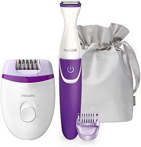 Philips Satinelle Essential Corded Compact epilator with Bikini Trimmer, BRP505/00