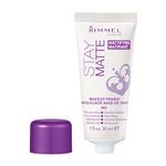 Rimmel London Stay Matte Primer, Ultra lightweight formula, Controls shine for up to 8 hours, non-heavy or greasy, Cruelty-Free