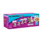 Whiskas 7+ Fish Selection In Jelly Mega Pack, 40 x 100 g