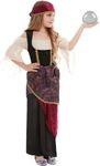 Smiffys 50786S Deluxe Fortune Teller Costume, Girls, Multi-Colour, S-Age 4-6 Years