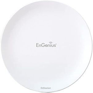 EnGenius Technologies Wi-Fi 5 Outdoor AC867 5Ghz Wireless Access Point/Client Bridge, Long Range, PTP/PTMP, IP55, 26dBm Transmit Power with 19dBi Directional Antennas, GigE Port (EnStation5-AC)