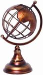 Hosley Copper Colored Finish Tabletop Decorative Globe 8 Inch High. Ideal Gift for Wedding Teacher College Student Dorm Study Den Home Office LED Votive Candle Gardens