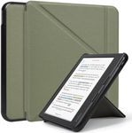 Caweet Case for Kobo Libra Colour 7 Inch 2024 Release, Premium PU Leather Origami Stand Protective Sleeve Cover with Auto Wake/Sleep Feature, Green