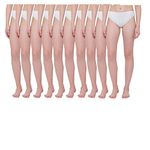 SPONGY Women's White Spunlace Disposable Panties (Pack of 10 Pcs) XXL