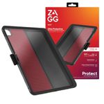 ZAGG Denali iPad Pro 11-inch (M4) Case - Drop-Resistant up to 6.5 ft with Snap-On Screen Protector, Infinity Angle Stand, and Recycled Materials