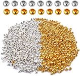 Aylifu Crimp Beads 3mm, 1000 Pieces