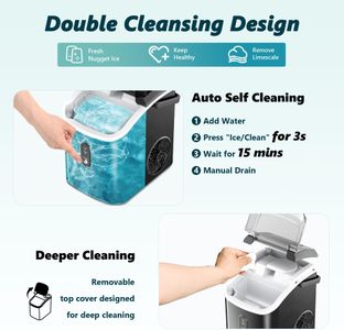 EUHOMY Nugget Ice Maker – Countertop Chewable Ice Machine