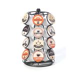 Starfrit Coffee Pod Capsule Carousel - Holds up to 24 Keurig K-Cups Pods - Spins 360-Degrees - Lazy Susan Platform - Black