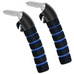 KOUNATSURI 2Pack Car Door Handle for Elderly Car Handle Assist Support Handle Multifunction Handle Car Door Latch Handle for Seniors and Handicapped Blue