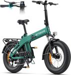 ENGWE EP-2 3.0 Boost E-Bike Folding Bike, 48V 13.5Ah Battery up to 120km, Torque Sensor & Foldable Design with Hydraulic Brakes and APP for Any Terrain (Green.)