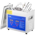 VEVOR Commercial Ultrasonic Cleaner 3L Heated Ultrasonic Cleaner with Digital Timer Jewelry Watch Glasses Cleaner Large Capacity Cleaner Solution