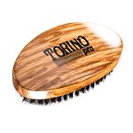 Torino Pro Wave Brush #710 By Brush King - Medium Soft Curve 360 Waves Palm Brush-