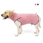 LIANZIMAU Dog Fleece Jumper Anxiety Coat for Dogs Pullover Fleece Vest Jacket Winter Warm Sweaters for Medium Large Dog Pyjamas Pet Clothes