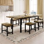 Feonase 7-Piece Dining Table Set wi