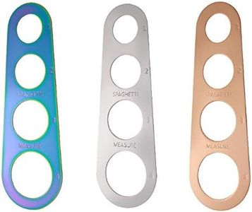 Medidor de Fideos, 3 Piezas Medidor de Espagueti, Regla de Espagueti para el Control Cuantitativo de la Cantidad de Fideos, Adecuado para Cocinas Familiares, Restaurantes (3 Colores)