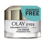 Olay Collagen Peptide 24 MAX Eye Cream, Fragrance-Free, 15 mL