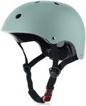 OUWOR Kids Skateboard Bike Helmet for Boy and Girl, Lightweight Adjustable, Multi-Sport for Bicycle Skate Scooter (Misty Blue, Small)