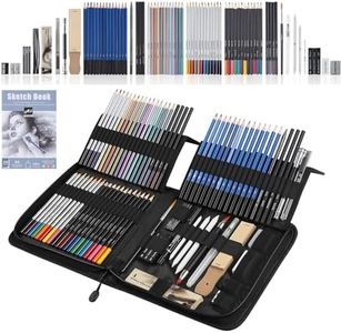 SHYOSUCCE 84 Set Matite Colorate e Matite Disegno con Accessori, Sacchetto delle Matite, Matite Acquerellabili per Principianti e Artisti Professionisti del Disegno, Schizzi, Ombreggiature e Colori
