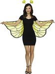 Fun World Women's Soft Bumble Bee Wings, Multi, Standard