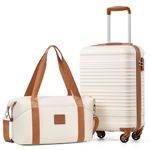 COOLIFE 55×35×20 Cabin Suitcase and Ryanair Bag 40x20x25-20L Set, Ryanair Cabin Bag with ABS Hard Shell, Lightweight Carry On Suitcase Included TSA Lock & 4 Wheels, for Easyjet, Paid Hand Luggage