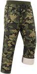 Gihuo Men's Winter Warm Fleece Pants Sherpa Fleece Lined Jogger Pants Sweatpant Athletic Running Straight Cuff Pants(GreenCamo-M)