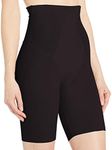 Maidenform Women's Firm Foundations Hi-Waist Thigh Slimmer, Black, Large