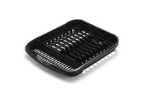 Addis 516468 Plate Dish Draining Rack, Soft Black, 33 x 39.5 x 6 cm