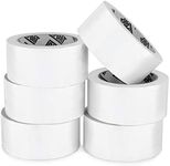 Lockport White Duct Tape - Roll Multi 6 Pack 20 Yards x 2 Inch - Duct Tape Heavy Duty - Waterproof - No Residue - Strong Adhesive Duct Tape Tearable for Indoor Outdoor Use - Duct Tape Bulk Value