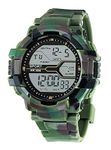 Emartos Rubber Digital White Dial Green Sports Watch For Men's And Boy'S, Band_Brown