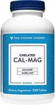 The Vitamin Shoppe Chelated Cal-Mag, 2:1 Calcium & Magnesium Ratio, Supports Bone & Teeth (300 Tablets)